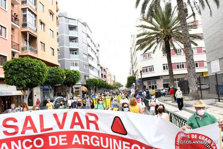 Momento del arranque de la manifestación/Antonio Alí.
